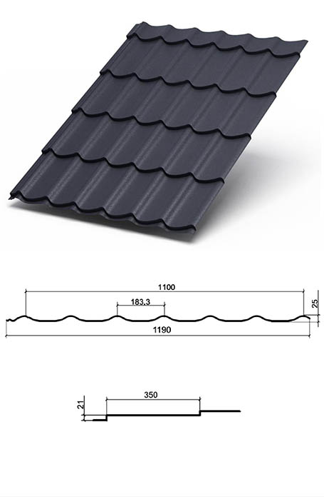 Металлочерепица МП Супермонтеррей
